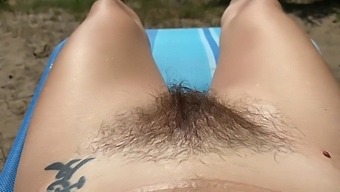 Hairy Girl Sunbathing Outdoor Amateur Video Super Bush And Big Clit