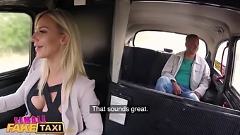 Female Fake Taxi Blonde beauty fucks her passenger