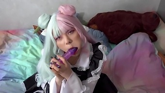 Cutie Maid Sucks Rubber Dick - Furiyssh