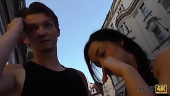 POV video of a skinny Czech babe who becomes a slut to make money