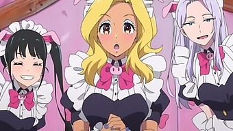 Cartoon Maids Get Kinky in Uncensored Hentai Video