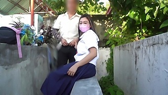 Oral and Doggystyle Sex with Pinay Student and Teacher in Public Cemetery