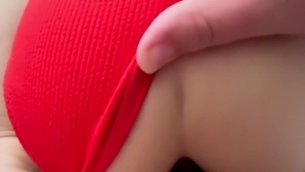 POV video of a horny teen giving a deepthroat blowjob