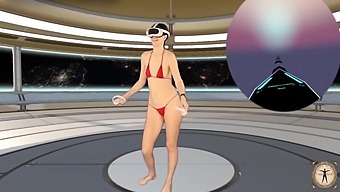 HD solo female performance in week 3 of VR dance workout