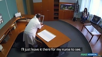 Deepthroat fetish nurse seduces doctor for penis