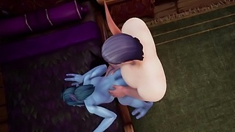 Blowjob and fucking in cosplay: Troll sex in HD