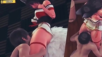Tight ass and cowgirl action in Ahri League of Legends