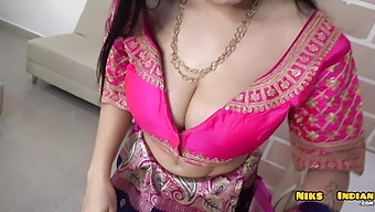 Indian MILF with Big Tits Fucks with a Devar in a Saree Choli