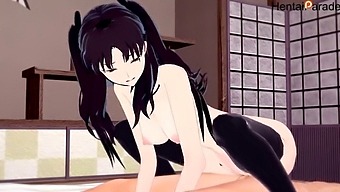 Rin Tohsaka's intense anal sex with a big-butt Japanese amateur